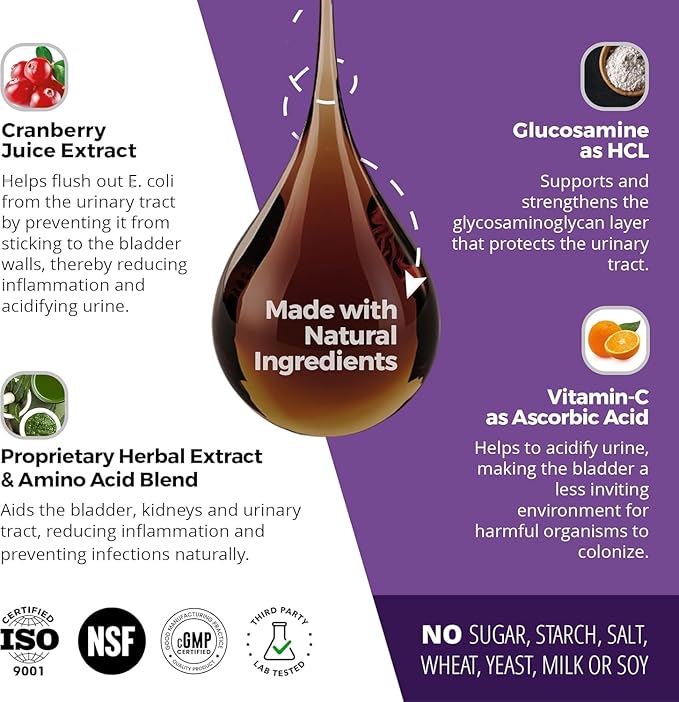 Cat & Dog Urinary Tract Treatment, Bladder & Kidney Support for Dogs and Cats, Powerful Yet Gentle Pet Care, with Liquid Cranberry & Glucosamine, Salmon Flavor, 6 oz Bottle, 2 Pack-PawvioPets