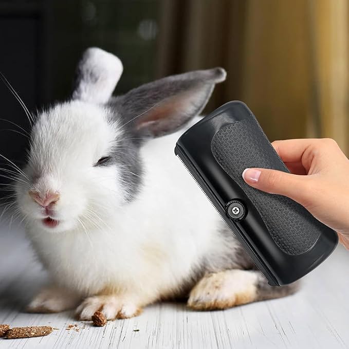 Deshedding Dog Brush Grooming Tool – Pet Hair Remover Comb for Shedding, Rhykin Brush for Short and Long Hair, Pet Groompro Deshedding Brush for Dogs,Cats,Rabbits, Horses Matted Loose Hair-PawvioPets