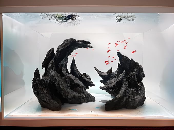 Fish Tank Decor Rocks.Aquarium Decoration Model.Easy Superior Aquascape (Perched Canyon-15inch)-PawvioPets