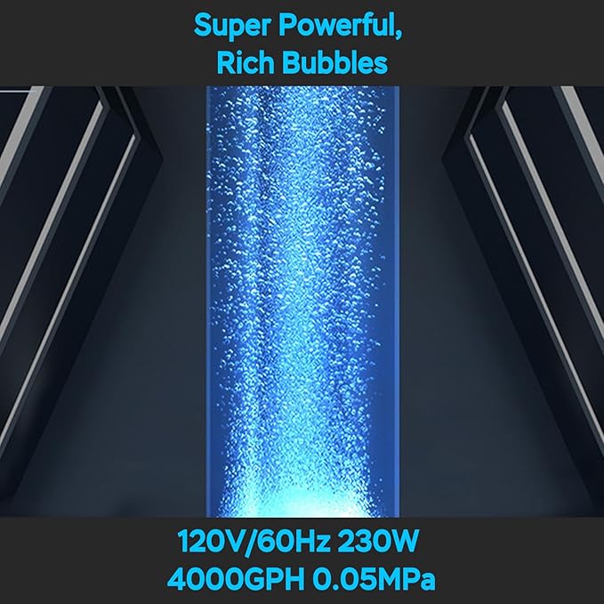AquaMiracle Linear Air Pump, 635/950/1600/4000GPH Pond Bubbler Septic Air Pump, Energy-Efficient Pond Aerator for Outdoor Ponds, Aquariums, Hydroponics, Waste Treatment-PawvioPets