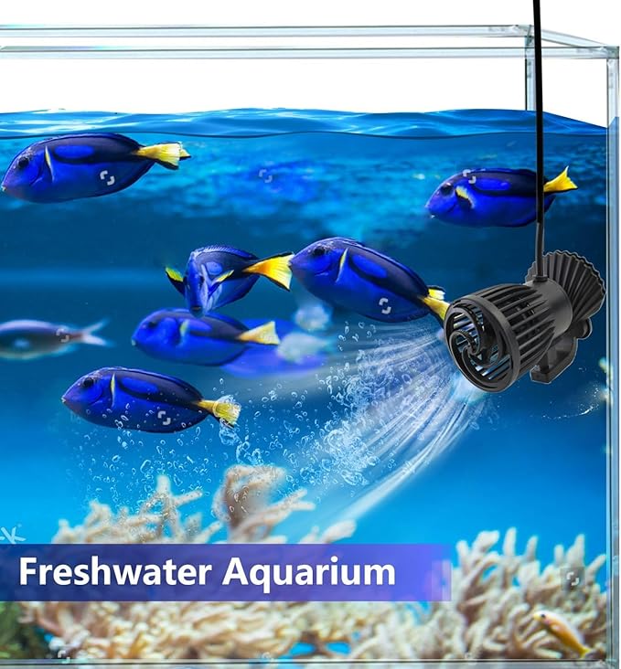 CONQUERALL 660-4700GPH 28W DC 24V Energy Saving Large Flow Wave Maker Controllable Multi Wave Suit for Marine Aquarium Tropical Fish and Reef Tank-PawvioPets
