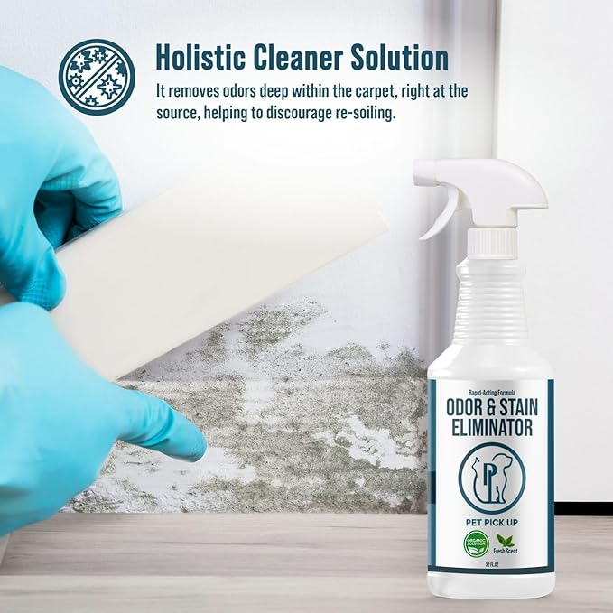 Dog & Cat Urine Enzyme Cleaner – Enzymatic Pet Stain & Odor Eliminator Spray for Carpet, Rugs, Litter Box & Artificial Turf – Non-Toxic, Ready to Use, 32 oz-PawvioPets