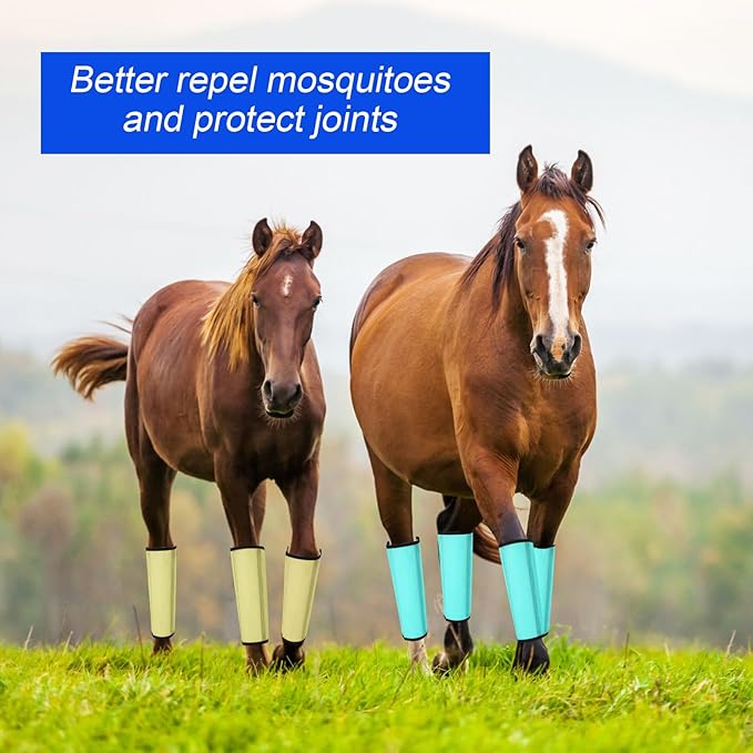 8 Pcs Mesh Fly Boots for Horse Breathable Mesh Horse Boots Protective Horse Leg Wraps Horse Leggings for Preventing Flies and Mosquitoes Bites (Light Pink, Dark Pink)-PawvioPets
