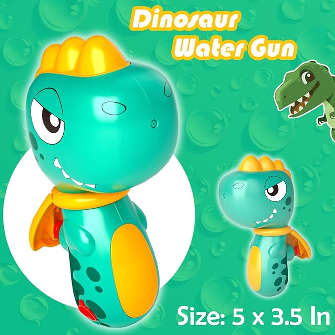 6 Pack Animal Water Gun for Kids, Mini Squirt Gun Water Blaster Soaker Toys, Dinosaur Dog Unicorn Shape Small Water Pistol Gun for Summer Outdoor Pool/Beach/Yard/Party Play-PawvioPets