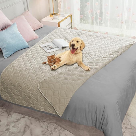 Ameritex Waterproof Dog Bed Cover Pet Blanket for Furniture Bed Couch Sofa Reversible-PawvioPets