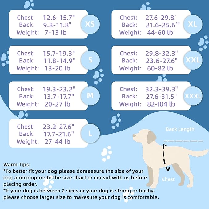 Breathable Dog Surgery Recovery Suit for Male/Female, Professional Dog Recovery Onesie with Zipper After Spay Abdominal Wounds, Anti Licking Cone E-Collar Alternative for Small Medium Large Dog-PawvioPets