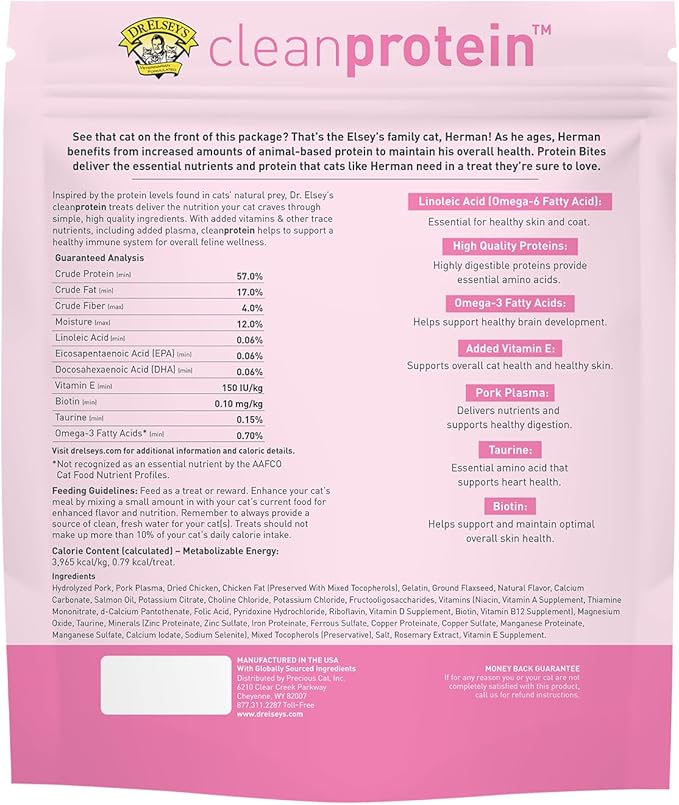 Dr. Elsey's cleanprotein Protein Bites Pork 6 oz.-PawvioPets