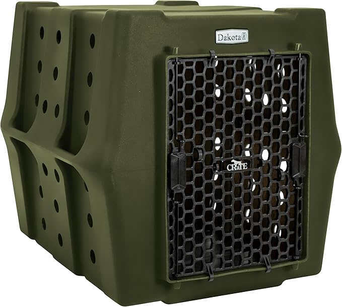 Dakota 283 Crate - Canine Rough and Tough Economy Kennel (Olive, Intermediate)-PawvioPets