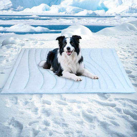 BECEMURU Dog Cooling Mat - 48" x 28" Thickening Cooling Pad Blanket for Crate, Kennel, Bed, Sofa - Machine Washable, Durable, Non-Gel - Keep Your Pet Cool and Comfortable-PawvioPets
