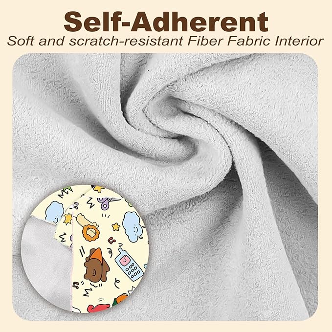 Cat Grooming Wrap for Cutting Nails with Cat Nail Clipper, Self-Adherent Wrap for Ear Cleaning, Anti-Runaway/Scratch, Cat Swaddle Wrap for Calming, Yellow-PawvioPets