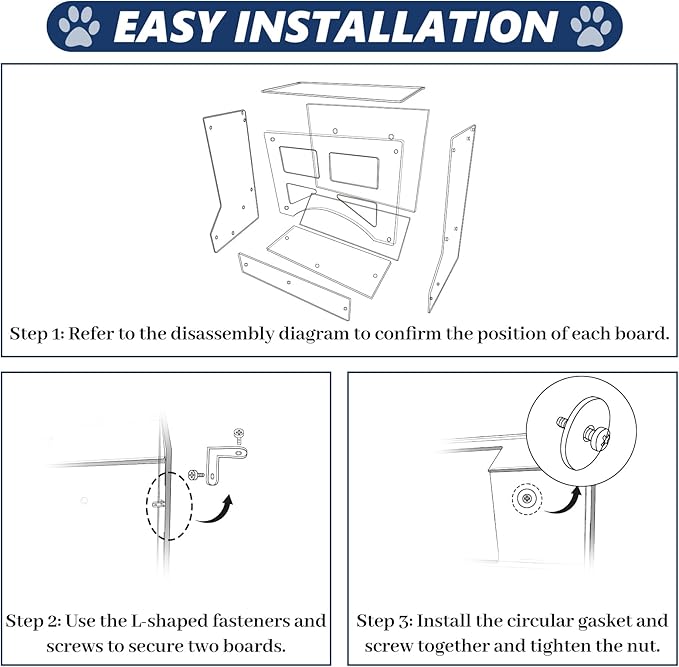 Acrylic Rabbit Hay Feeder with Lid, Transparent Hanging Food Dispenser Hay Feeder for Bunny Rabbits Guinea Pig Cage Chinchillas Hamsters Small Pets and Animals（Large-PawvioPets