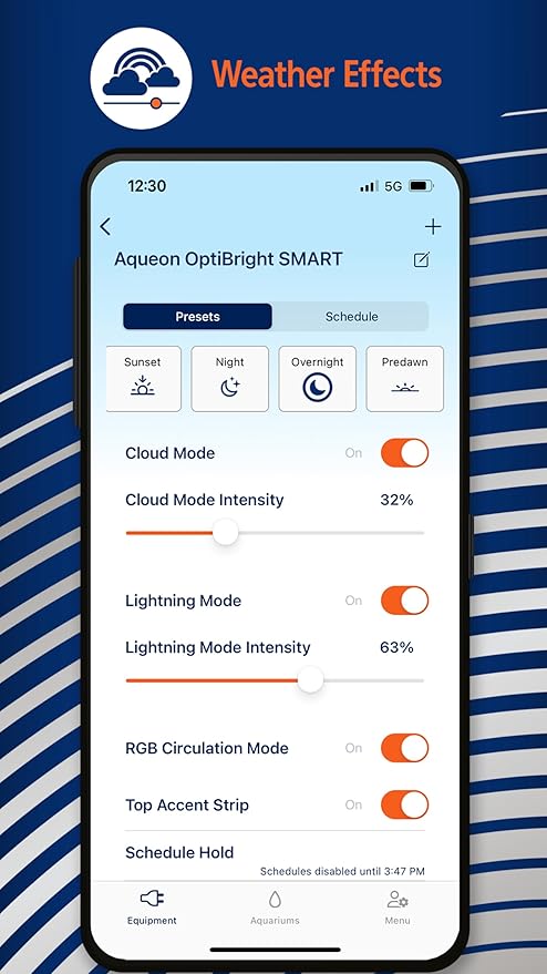 Coralife Fish Tank Aquarium Seascape WiFi/Bluetooth Smart LED Light Fixture, 18-24"-PawvioPets