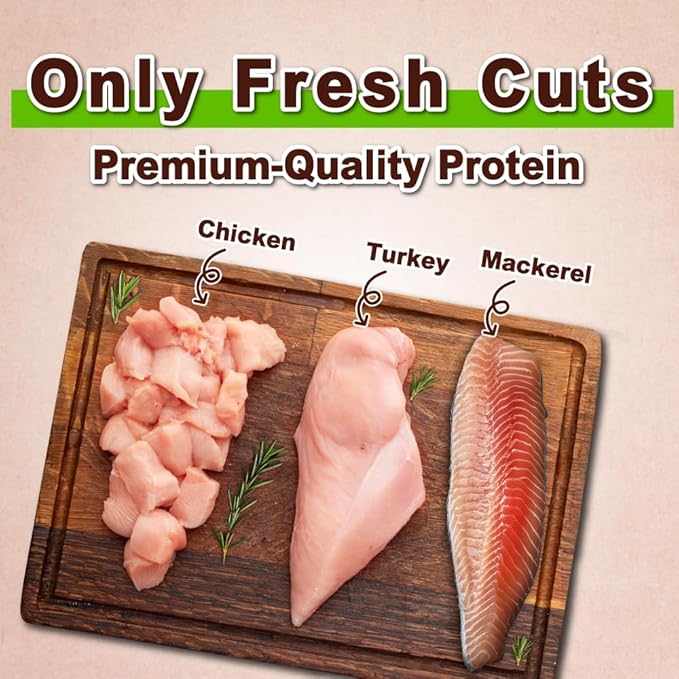 Afreschi Natural Cat Treats Turkey & Chicken & Mackerel W Shape 6 oz, All-Natural, High-Protein, Grain-Free, Healthy, Low-Fat, Easily Digestible-PawvioPets