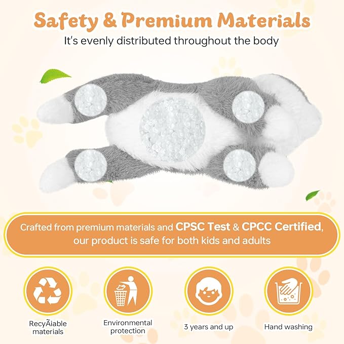 19Inch 3 Pounds Dog Weighted Stuffed Animals, Cute Realistic Puppy Stuffed Animal, Sensory Comfort Plush Throw Pillow Toy, Dog Plush Gift for Adults Kids Youth-PawvioPets