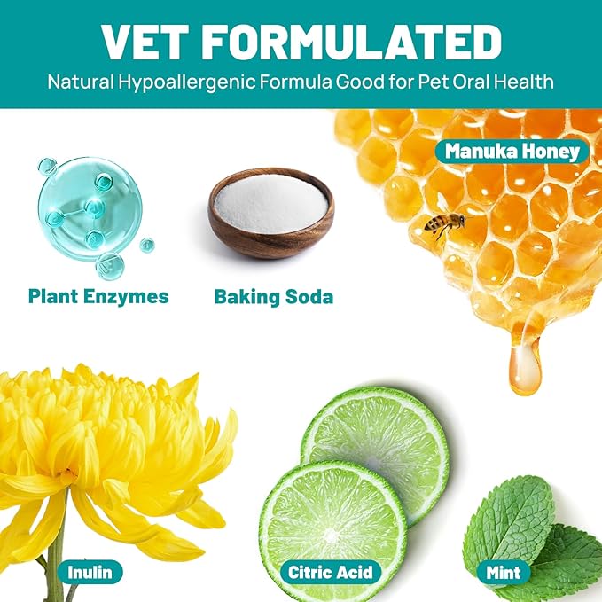 Dog Dental Care Finger Wipes - Teeth Cleaning Finger Wipes for Dog & Cats - Tooth Brushing Kit Dental Wipes for Dog - Reduces Plaque & Freshens Breath (50 PCS, Unscented)-PawvioPets