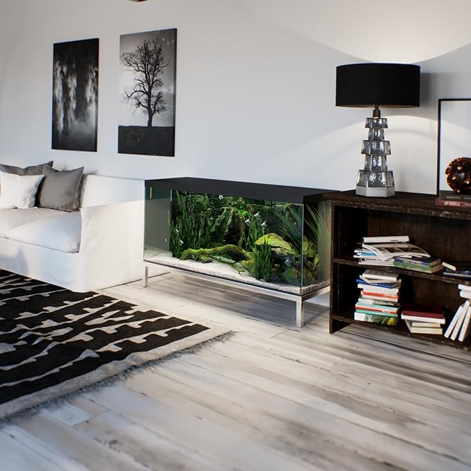 20 in X 60 in. Aquarium Stand | Industrial Style Aluminum Fish Tank Base with Open Frame Design-PawvioPets