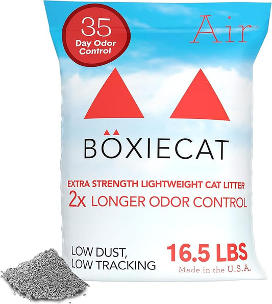 Boxie® Extra Strength Cat Litter, Lightweight 35-Day Odor Control, Clumping, 16.5lb-PawvioPets