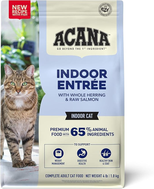 ACANA Indoor Entrée Fish Recipe Dry Cat Food 4lb Bag-PawvioPets