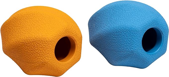 Amazon Basics Interactive Dog Treat Dispensing Enrichment Chew Toy, Medium, Multi Color, 2-Pack-PawvioPets