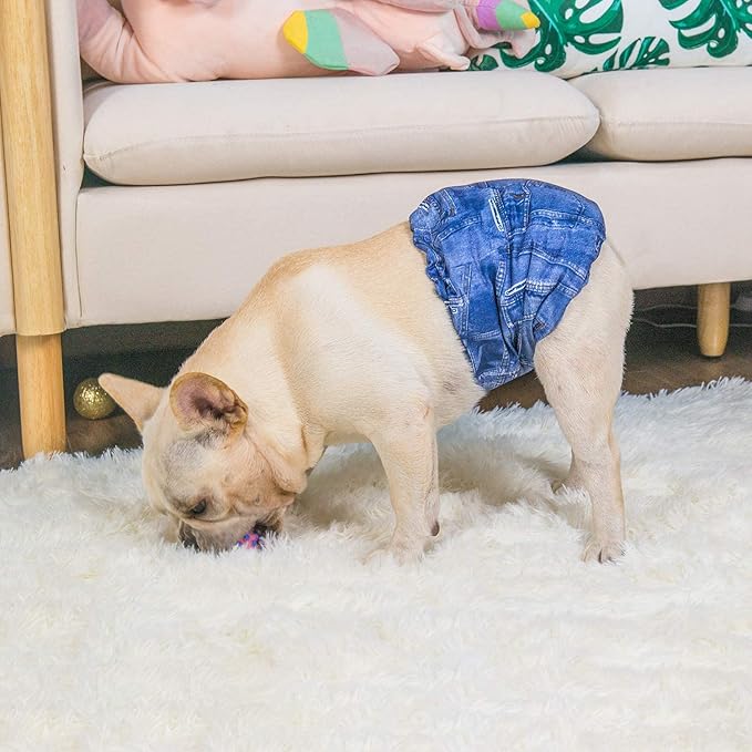 CuteBone Dog Belly Bands for Male Dogs Wraps Washable Doggie Diapers DM06L-PawvioPets