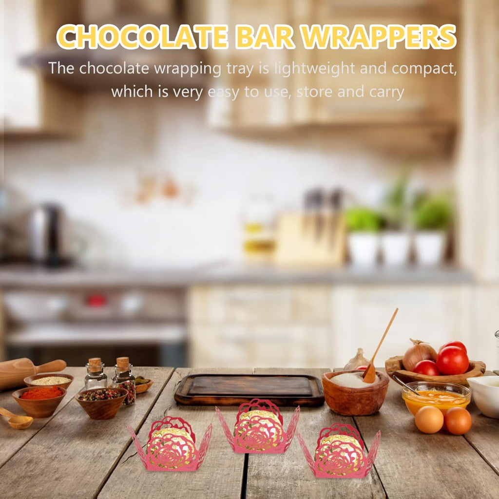 50Pcs Truffle Cupcake Wrapper Liners, Paper Chocolate Candy Wrappers, Peanut Liners Dessert Tray Baking Cups for Muffin Cupcake Birthday Wedding Decoration