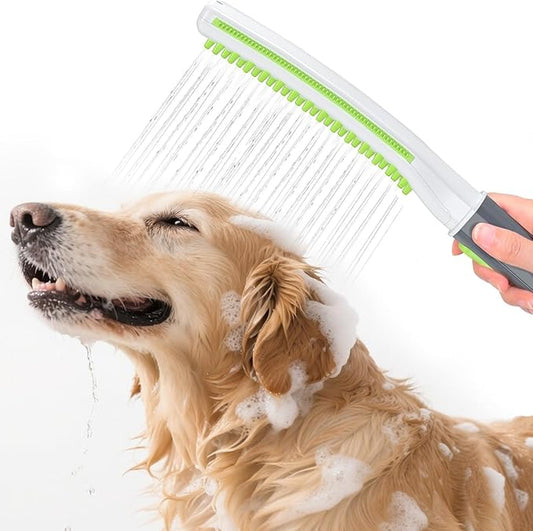 Dog Shower Attachment, Pet Shower Head for Fast and Easy Bathing and Cleaning, Dog Shower Wand With Metal T-Diverter, 8-Foot Hose T-Diverter Adapter For Indoor and Outdoor-PawvioPets