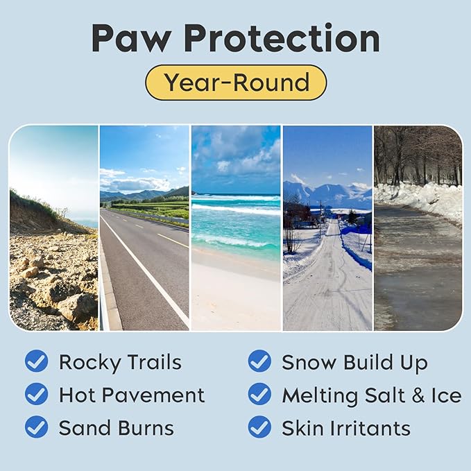 Dog Paw Balm, Moisturizer & Protection for Cracked Dry & Damaged Paws, Nose & Elbows Natural Lick Safe Dog Nose Balm-PawvioPets