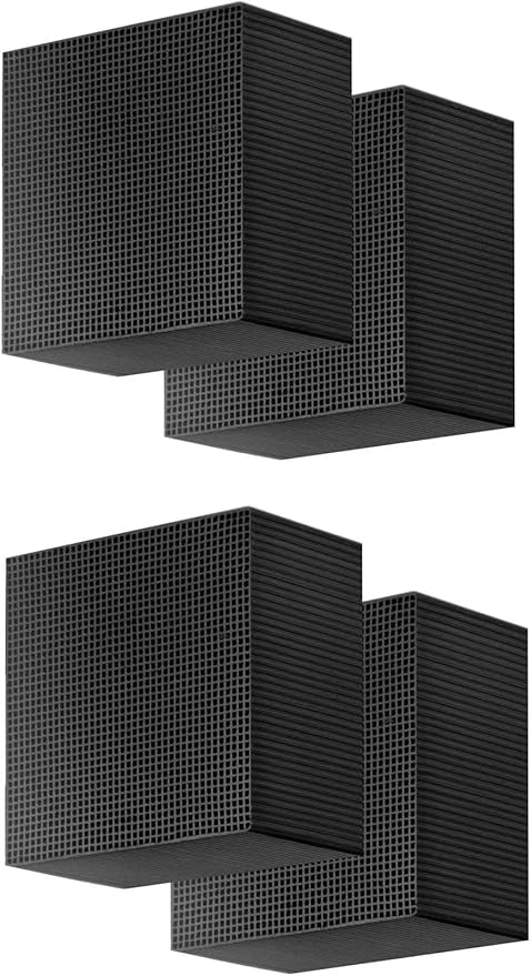 4 PCS Aquarium Cube Filter, Activated Carbon Aquarium for Ponds,Fish Tank,Stock Tank for Horses,4X4X2 Inch，eco Aquarium Water Purifier Cube.-PawvioPets