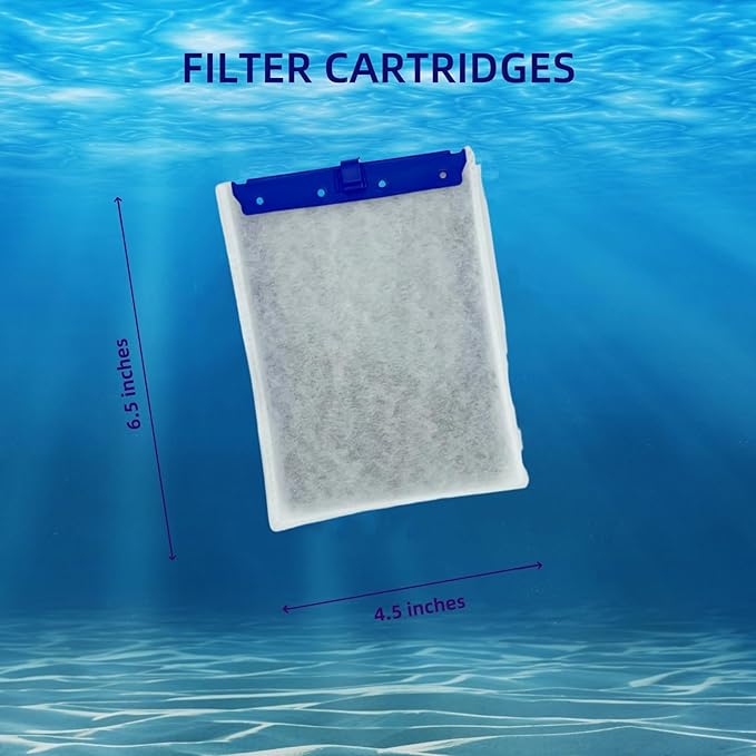10 Pack Large Replacement Filter Cartridges for Tetra Whisper Bio-Bag Filters, Compatible with 20i,40i/IQ20,30,45,60/PF20,30,40,60 Filters and ReptoFilter Aquariums-PawvioPets