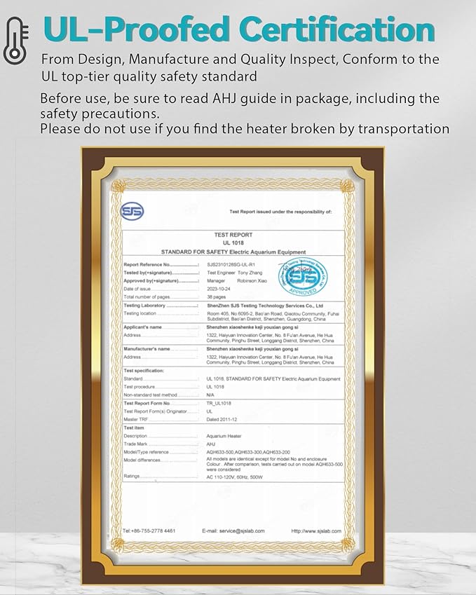 Aquarium Heater for 75 100 120 Gallon, 500W Submersible Fish Tank Water Heater with Accurate Temperature Control, Over-Temp Protect, Auto Shut-Off, Quick Heat up for Saltwater & Freshwater-PawvioPets