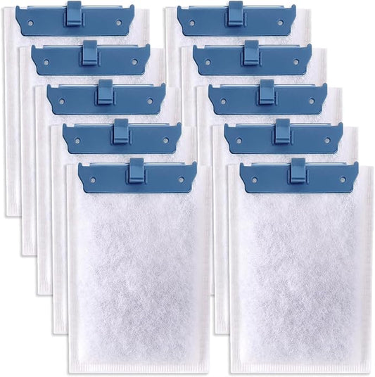 10 Pack Filter Cartridge Compatible with Whisper Bio-Bag Filters 10i/IQ10/PF10, Medium Replacement Filter Cartridges for Aquariums Compatible with ReptoFilte 20 gallons (90 GPH)-PawvioPets