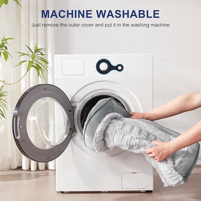 FURTIME Orthopedic Dog Bed for Extra Large Dogs - XL Washable Dog Sofa Bed Large, Supportive Foam Pet Couch Bed with Removable Washable Cover, Waterproof Lining and Nonskid Bottom, Light Grey-PawvioPets