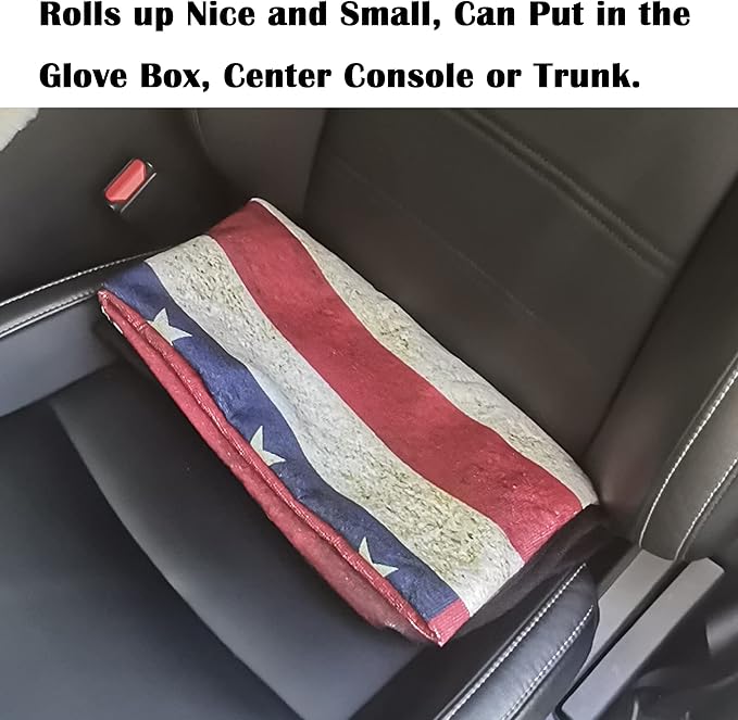 Car Seat Cover Protector Front Seats,for Gym Workout,Running,Swimming,Beach and Hiking,Waterproof Sweat Towel Bucket Seat Covers for Cars SUV Trucks (American Flag, 2Pcs)-PawvioPets