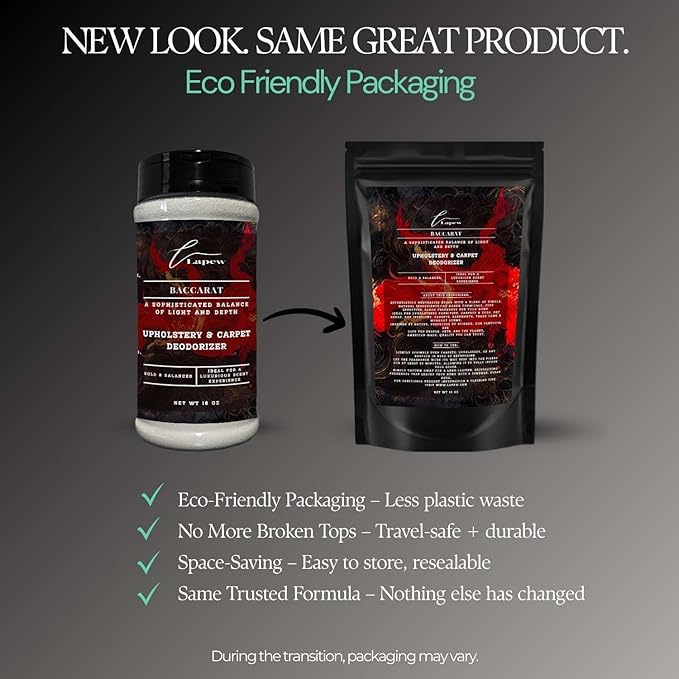 Baccarat Rouge Carpet Freshener Powder: Powerful Odor Eliminator for Home, Upholstery Deodorizer, Carpet Deodorizer, Pet Urine, Cat Litter Box - Baccarat Rouge Fragrance.-PawvioPets