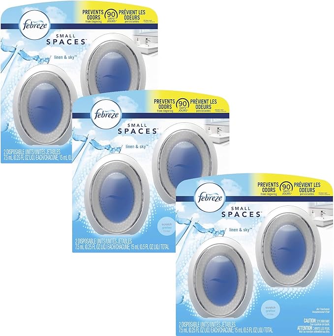 Febreze Small Spaces Air Freshener - Linen & Sky (Pack of 6) 6-PawvioPets