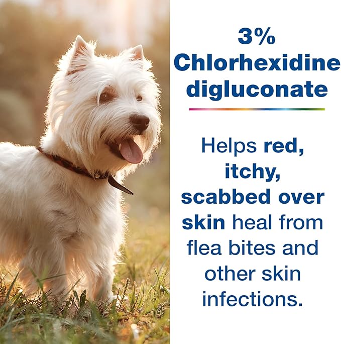 Douxo S3 Pyo Pads, Contains 3% Chlorhexidine & 0.5% Ophytrium, Antiseptic & Hydrating, For Bacterial or Yeast Skin Infections, For Dogs and Cats, 30 Pads-PawvioPets