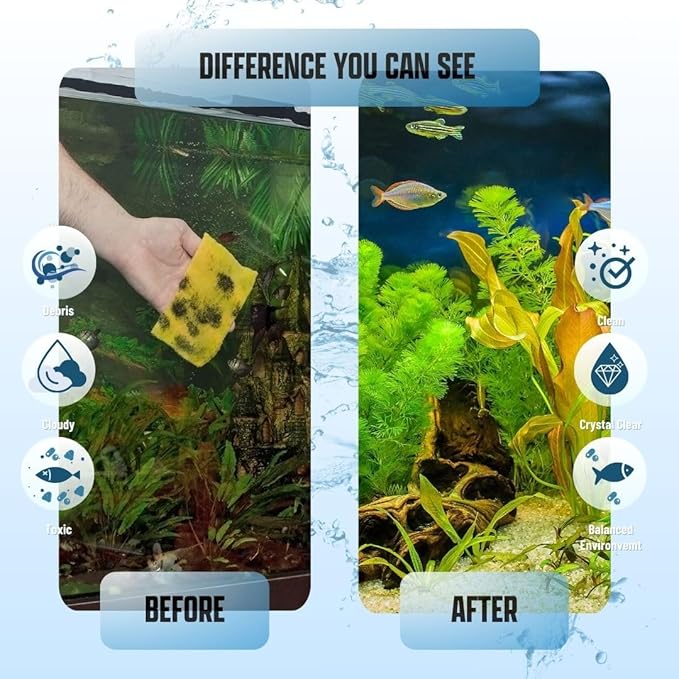 Aquarium Filter Media Pad Cut to Fit Roll, 12" x 72" (6 ft)-PawvioPets