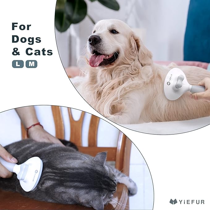 Cat Hair Brush,Cat Brush for Shedding,Soft Silicone Self Cleaning Brushes for Short and Long Haired Cats for Grooming and Shedding-PawvioPets