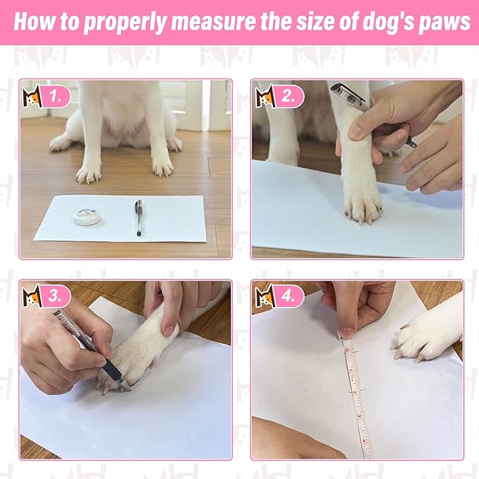 BEAUTYZOO Anti Slip Dog Socks for Small Medium Large Dogs,Paw Protector with Grips for Hardwood Floor Hot/Cold Pavement,Traction Control 3 Pairs AntiTwist Dog Shoes to Prevent Licking for Senior Dog-PawvioPets