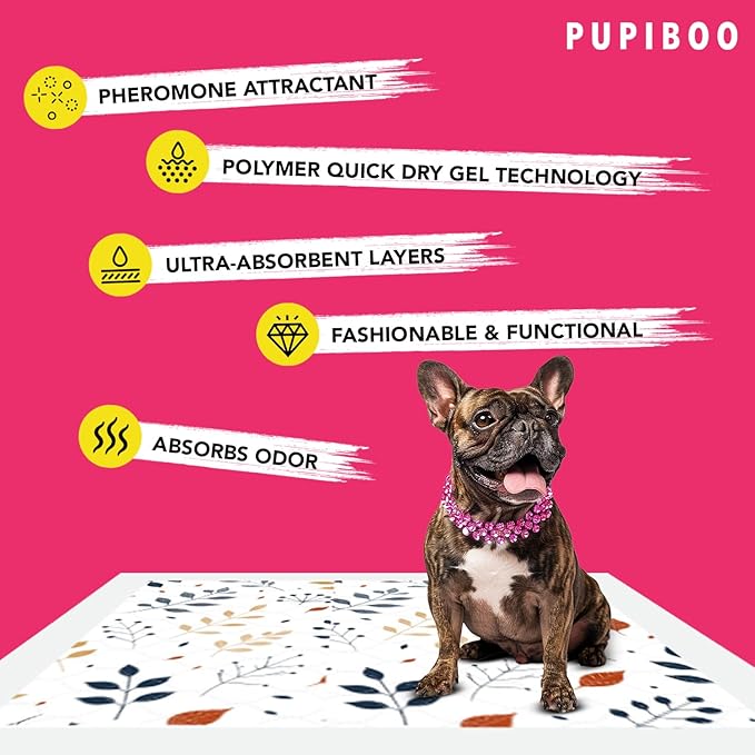 Disposable Dog Training Pads – Highly Absorbent Pee Pads with Quick-Dry Gel, Leak Proof Backing, Pheromonal Attractant for Housebreaking and Indoor Potty Training – 23 x 23 in (100 Count)-PawvioPets