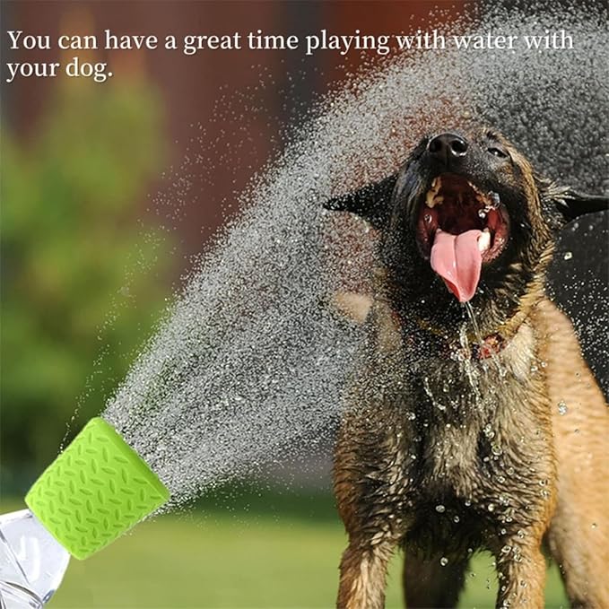 3 Piece Portable Outdoor Shower for Dogs Bottle Attachment Outdoor Sprayer Accessory for Most Plastic Water Bottles, Suitable for Bathing Pets During Outdoor Activities Camping.(Orange+Blue+Green)-PawvioPets