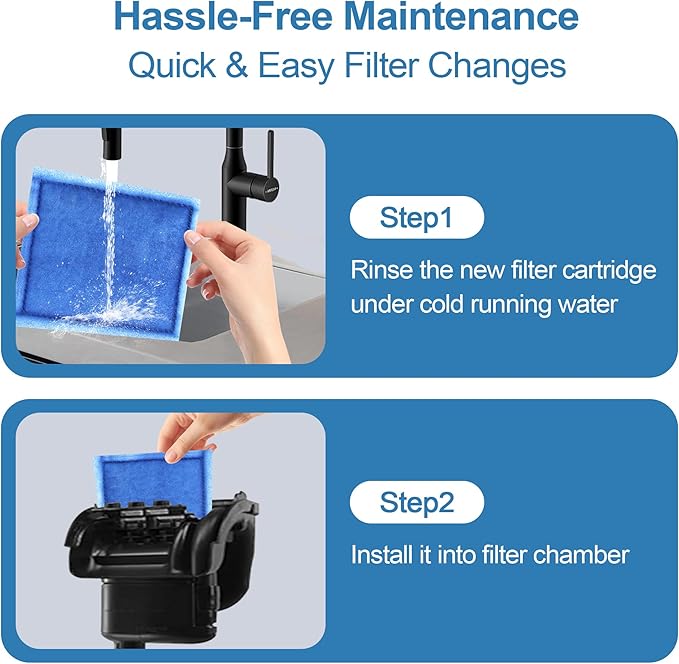 6 Pack Fish Tank Filter Cartridge, Rite-Size C filter cartridges Compatible with Marineland Penguin PRO Power Filters 275/375 & Original Penguin Power Filters 200/350 and AQUA-Tech 20-40 & 30-60-PawvioPets