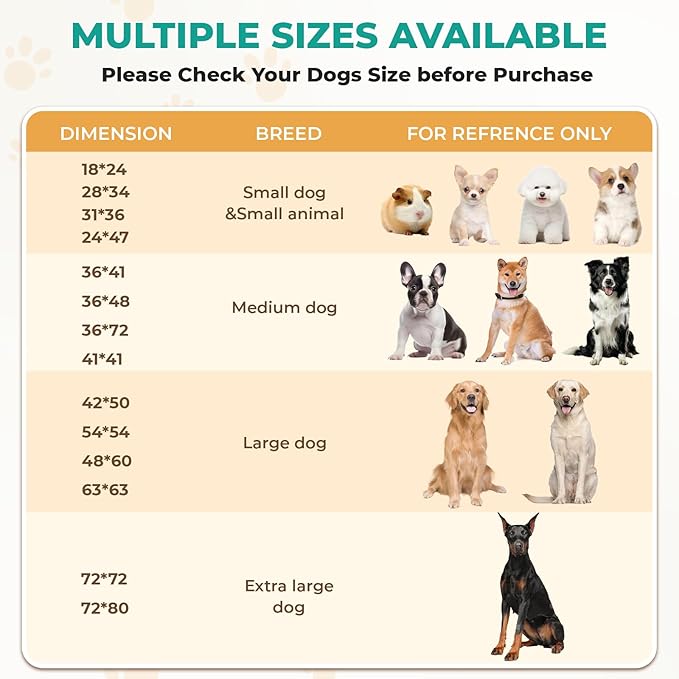 Fostanfly Washable Pee Pads for Dogs, 2 Pack Large 54"x54" Ultra-Absorbent and Leak-Proof Non-Slip Reusable Potty Training Pads for Dogs, Cats, Puppy, Potty of Add 8 Lanyards, Green-PawvioPets