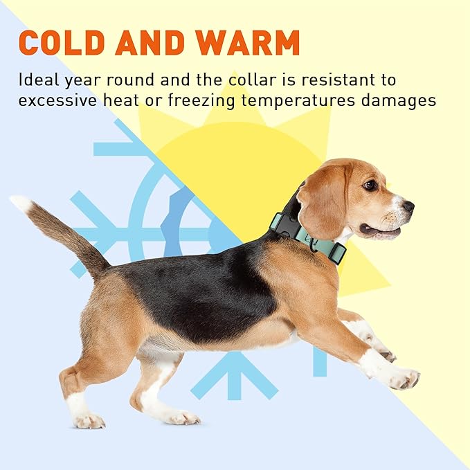 Dogline Biothane Waterproof Dog Collar with Quick Release Buckle Strong Coated Nylon Webbing with Odor- Proof for Easy Care Easy to Clean Fits Small Medium Large Dogs, Sage Green 5/8" W 9-14" L-PawvioPets