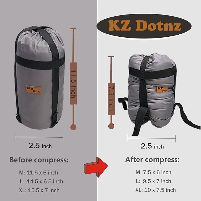 Camping Dog Sleeping Bag, Waterproof Warm Pet Bed Cave, Packable Washable Dog Bed Mat with Compression Bag-PawvioPets