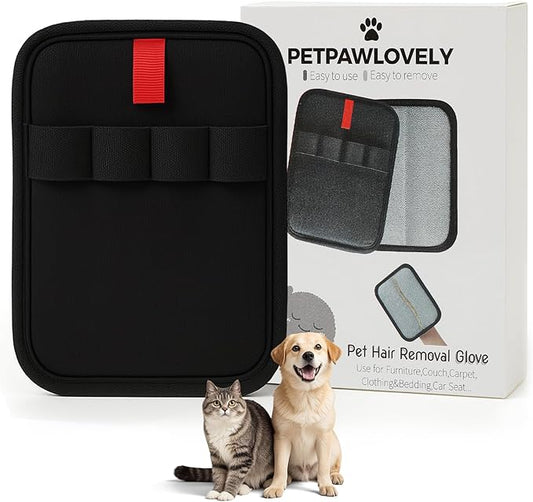 1PCS Pet Hair Remover Glove,Electrostatic Pet Hair Removal,Reusable Cat & Dog Hair Removal for Couch,Furniture,Clothing & Bedding,Carpet,Car Seat...Lint Mitt for Pet Hair,Upgraded Fur Remover Tool-PawvioPets