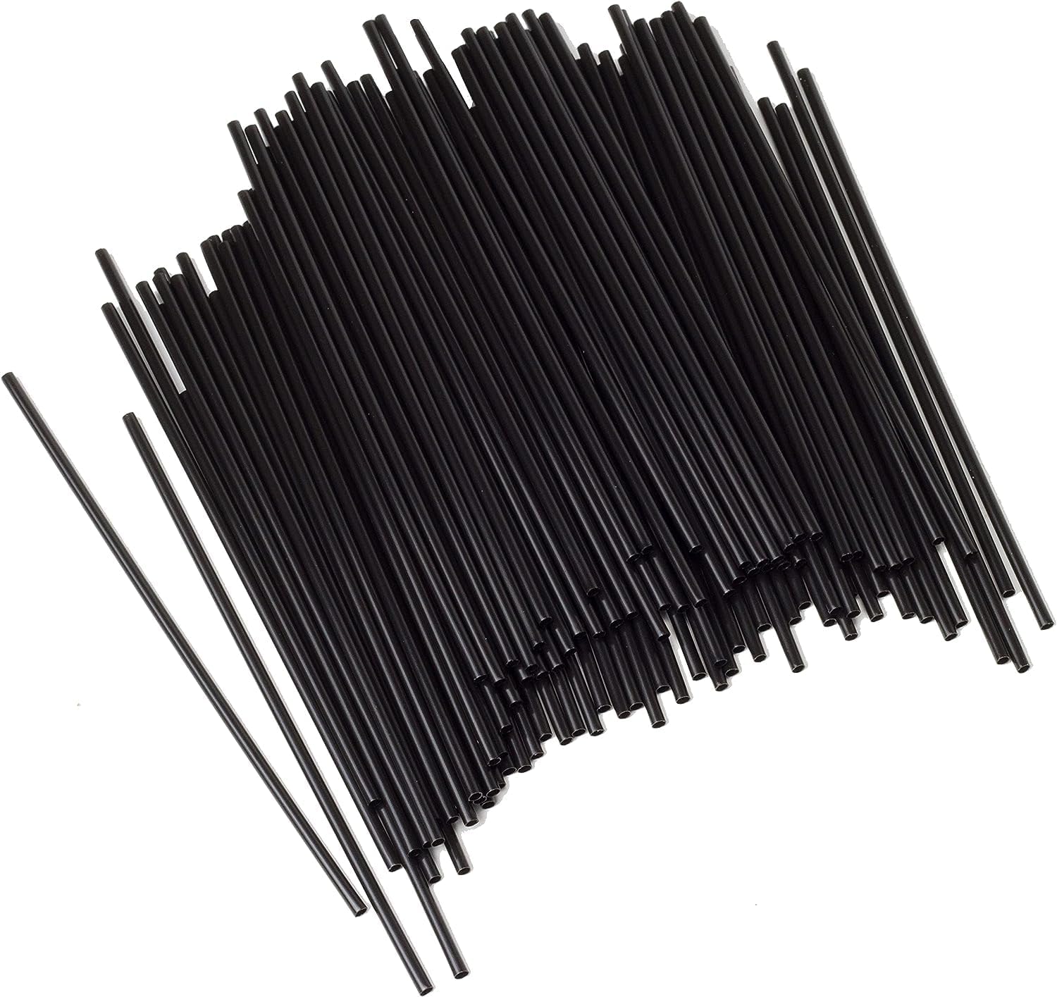 Black Mini Drink Stirrers - 5 Inch Plastic Coffee & Cocktail Stirrer Straws (500 Straws)