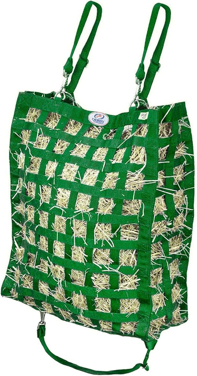 Derby Originals Superior Slow Feeder Horse Hay Bag with Super Tough Bottom and 1 Year Warranty-PawvioPets