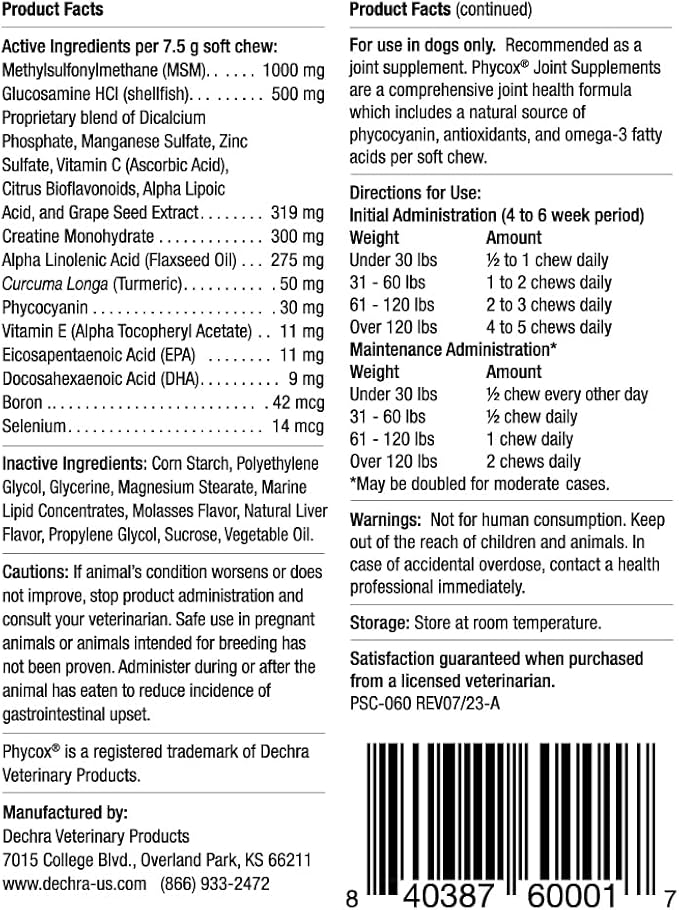 Canine Joint Support, 60 Soft Chews-PawvioPets