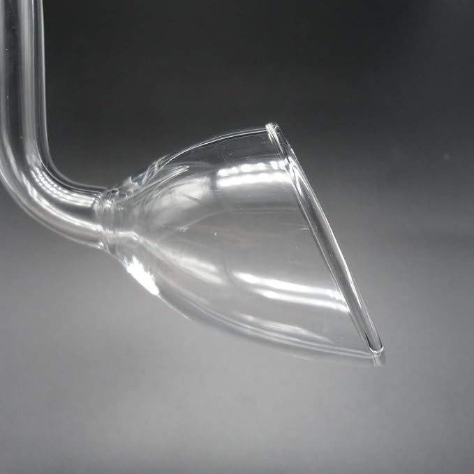 Glass Lily Pipe Outflow for Aquarium Planted Tank (13mm for 12/16mm (1/2" ID) tubing)-PawvioPets